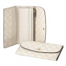 Blanc Gucci Continental Porte-Monnaie Avec Verrouillage Détail Remise prix